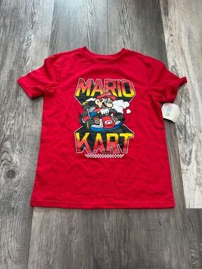Mario Kart Red Graphic Kids T‑Shirt